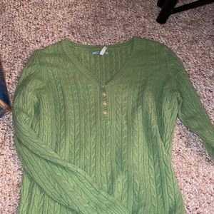 Green sweater